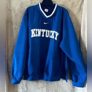 🔥 Nike Kentucky Wildcats Pullover Jacket 🔥 Blue & White | Side Zip | Size Large